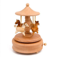 Horse Carousel Music Box - PRE ORDER SHIPS BEG JUNE