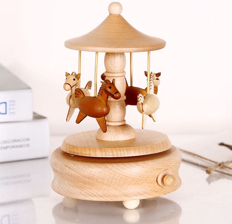 Horse Carousel Music Box - PRE ORDER SHIPS BEG JUNE
