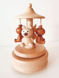 Teddy Bear Wooden Music Box by Timber Tinkers