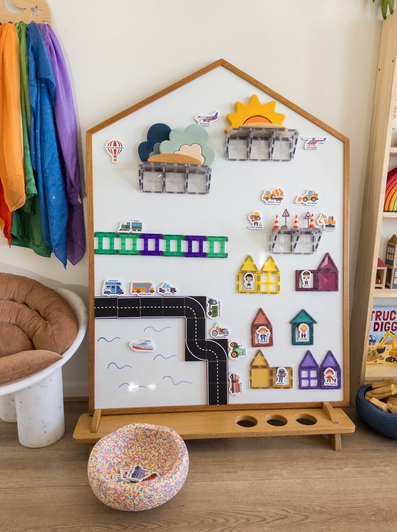 Magnetic whiteboard &amp; Lego Building Board