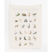 Animal Alphabet Canvas Wall Hang - by Timber Tinkers