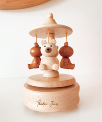 Teddy Bear Wooden Music Box by Timber Tinkers