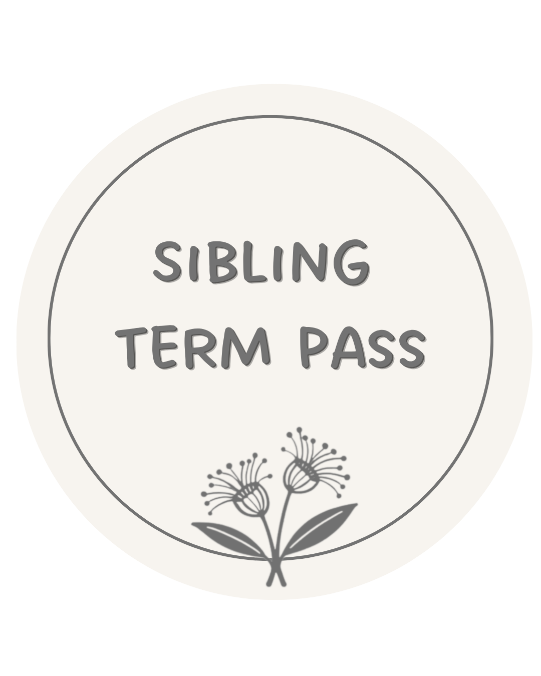 Creative Play Friday - Term 3  Sibling Pass